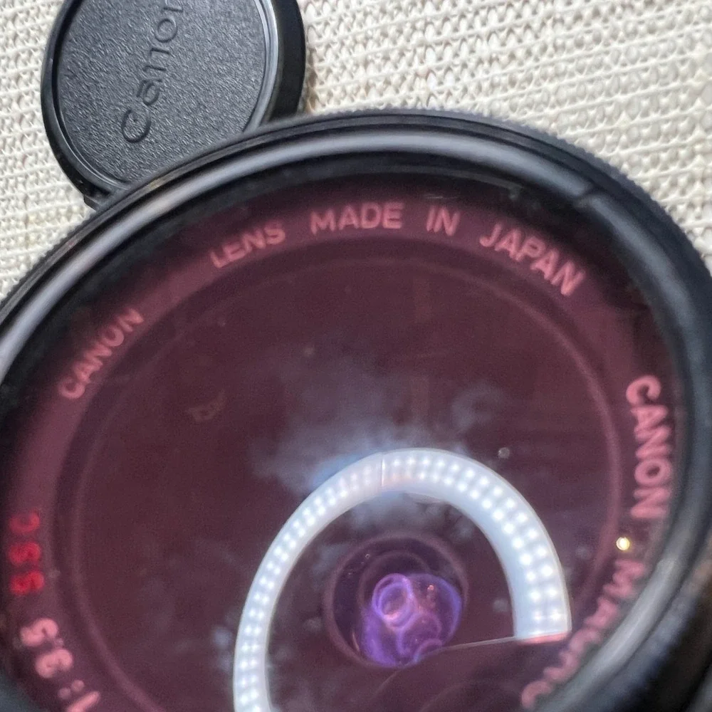 【NEAR MINT】 Canon Macro FD 50mm f3.5 S.S.C. SSC Lens w/ Extension Tube 25 JAPAN